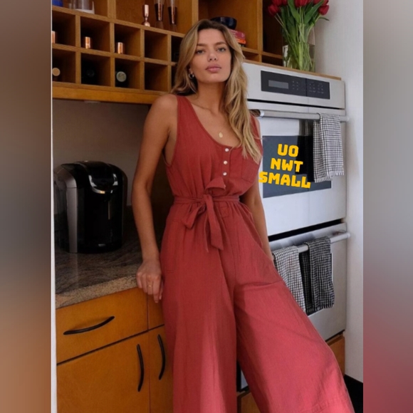 NWT Urban Outfitters Out From Under Lily Lounge Rome JUMPSUIT Sleeveless Small… - Picture 2 of 15